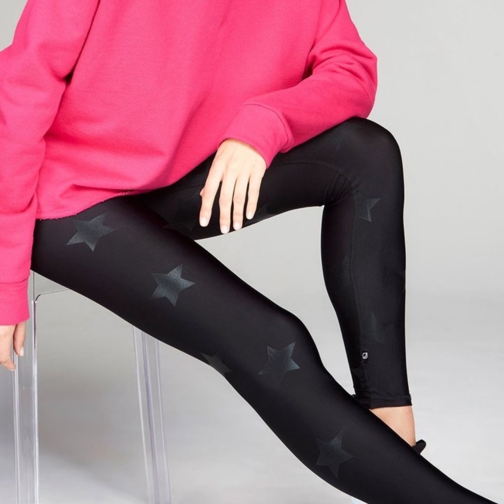 Zara Terez Monochromatic Black Star Foil Legging